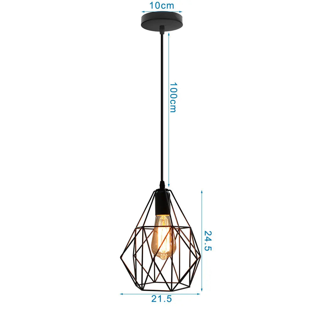 LED Pendant Lights Vintage Hanging Lamp Industrial Ceiling Fixture E27