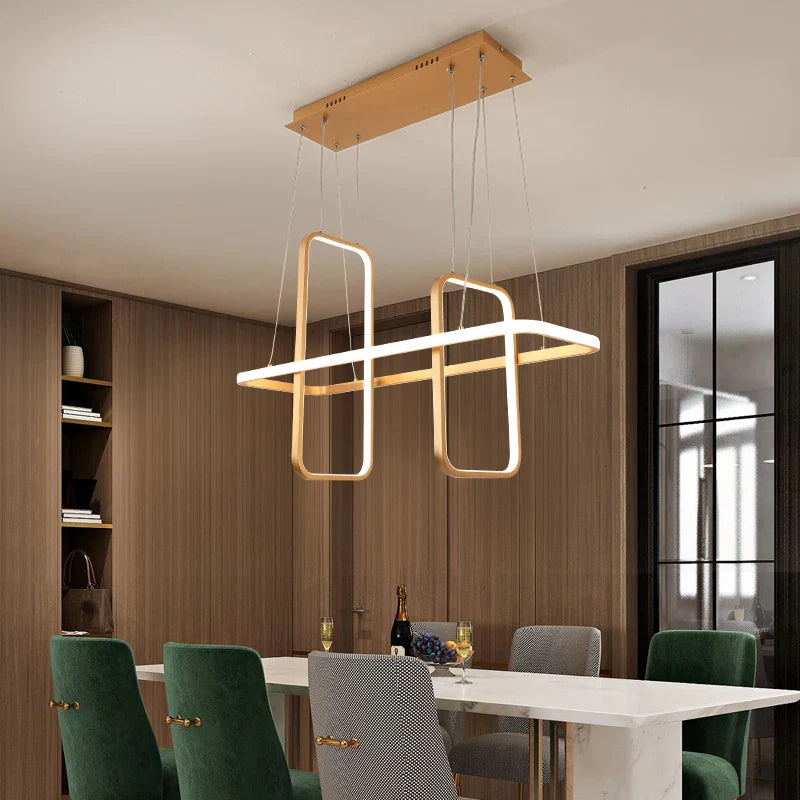 Matte Black/White/Gold Nordic Modern LED Pendant Lights for Dining Living Room