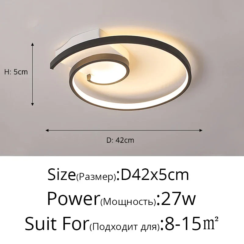 Modern LED Chandelier for Living Dining Bedroom Ceiling Decor Lighting