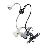 LED Book Light Black Silver Clip-On Desk Lamp Flexible Reading Lamp