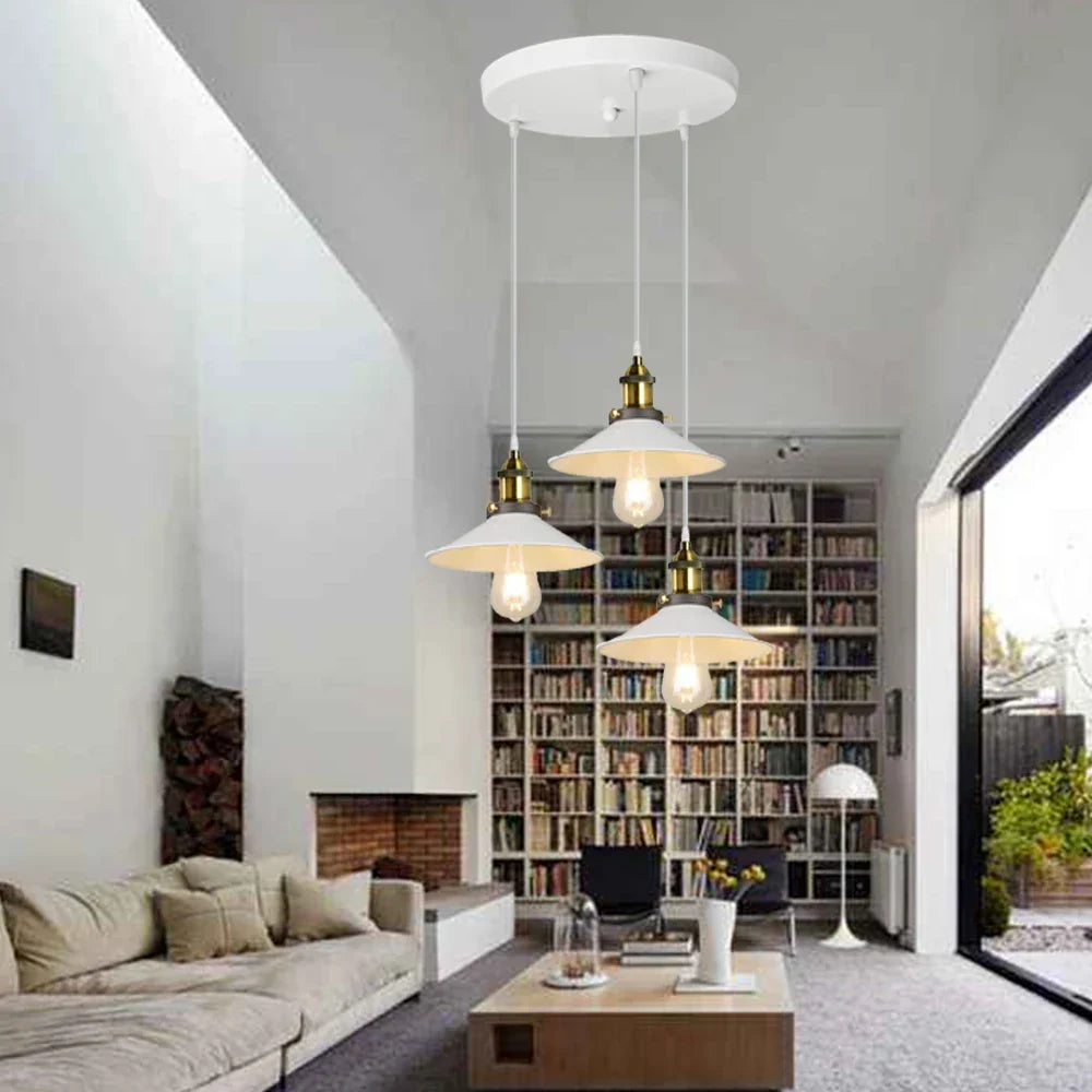 Retro Industrial Pendant Chandelier LED Ceiling Lamps for Kitchen Living Room