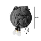Bulldog Resin Wall Lamp for Living Room and Corridor Decor
