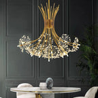 Modern Crystal Chandelier for Dining Room - Samsarah Lighting