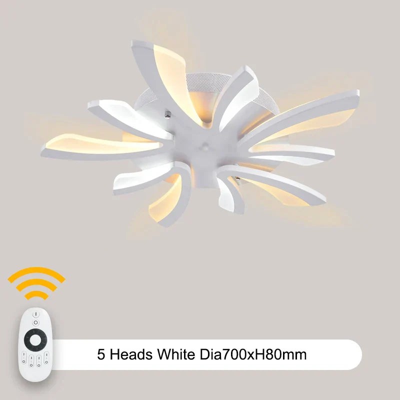 Modern LED Acrylic Ceiling Lights 3/5/9/12/15heads for Living Room Bedroom Home
