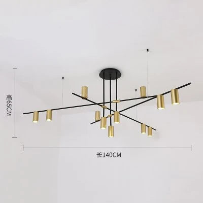 LED Ceiling Chandelier: Scandinavian Post-modern Designer Hanging Lamp for Dining & Living Room
