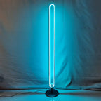 RGB LED Floor Lamp with Remote Control - Modern Minimalist Standing Light