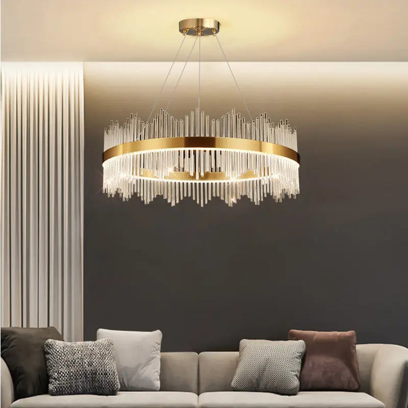 Crystal Chandelier Pendant Light Modern Luxury Dining Room Bedroom Lamp