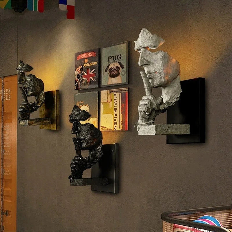 Retro Industrial Style Wall Sconce for Bar Restaurant Villa Decoration