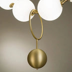 Glass Ball Chandelier: Modern LED Dining Table Lighting for Living Room, Bedroom, Villa.