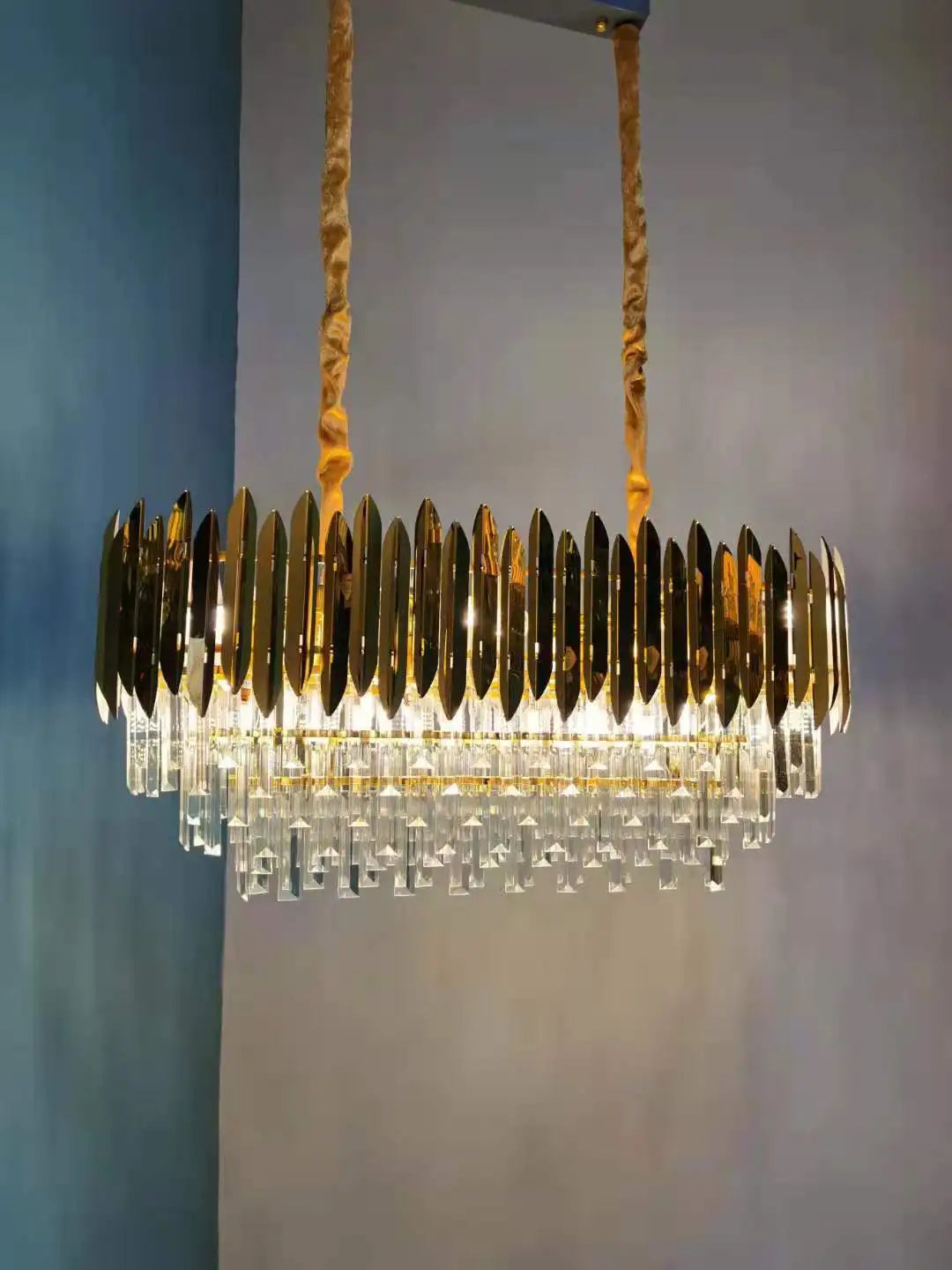 Crystal Chandelier: Modern Dining Room Lighting for Bedroom, Villa, 2024 New Collection