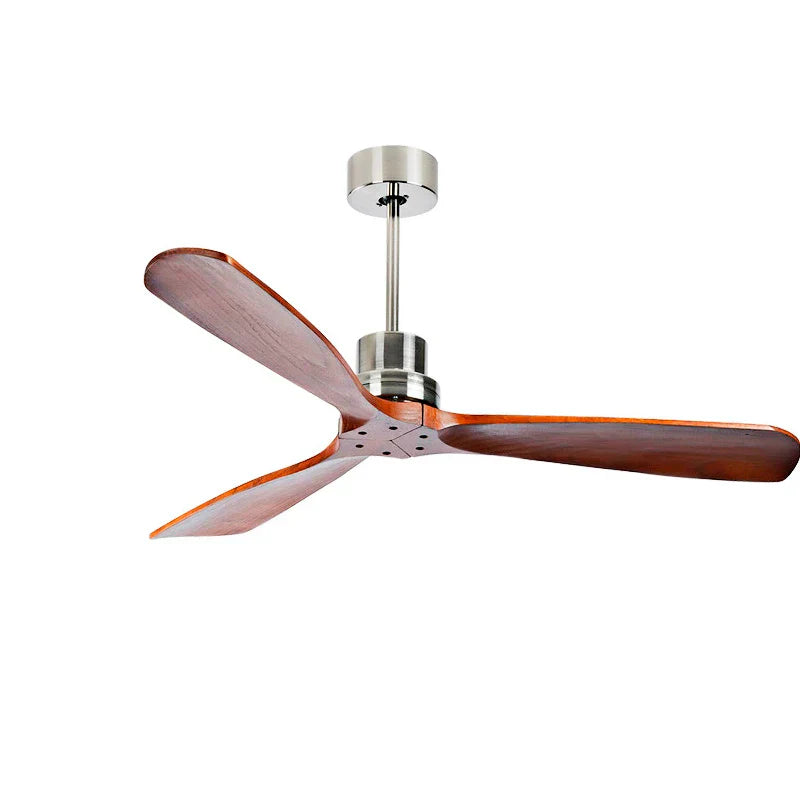 Wood Ceiling Fan with Remote Control | Bedroom 220V