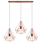 Industrial LED Pendant Light Vintage Loft Cage Hanging Lamp for Home Decor