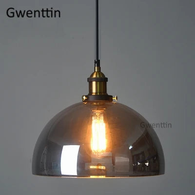 Industrial Glass Pendant Light for Modern Home Decor