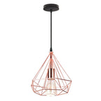 Industrial LED Pendant Light Vintage Loft Cage Hanging Lamp for Home Decor