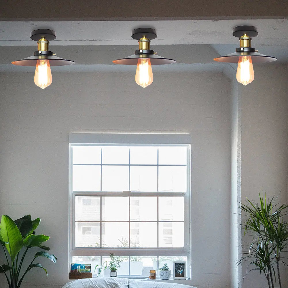 Vintage Industrial LED Ceiling Light for Home Kitchen Bar Lighting