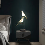 Luxury Bird Floor Lamp: Postmodern LED Golden Garden Study Living Room Lighting