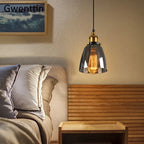 Industrial Glass Pendant Light for Modern Home Decor