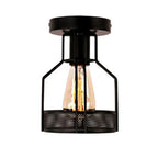 Vintage Industrial LED Ceiling Light Shade for Living Room Kitchen Cage Home Decor