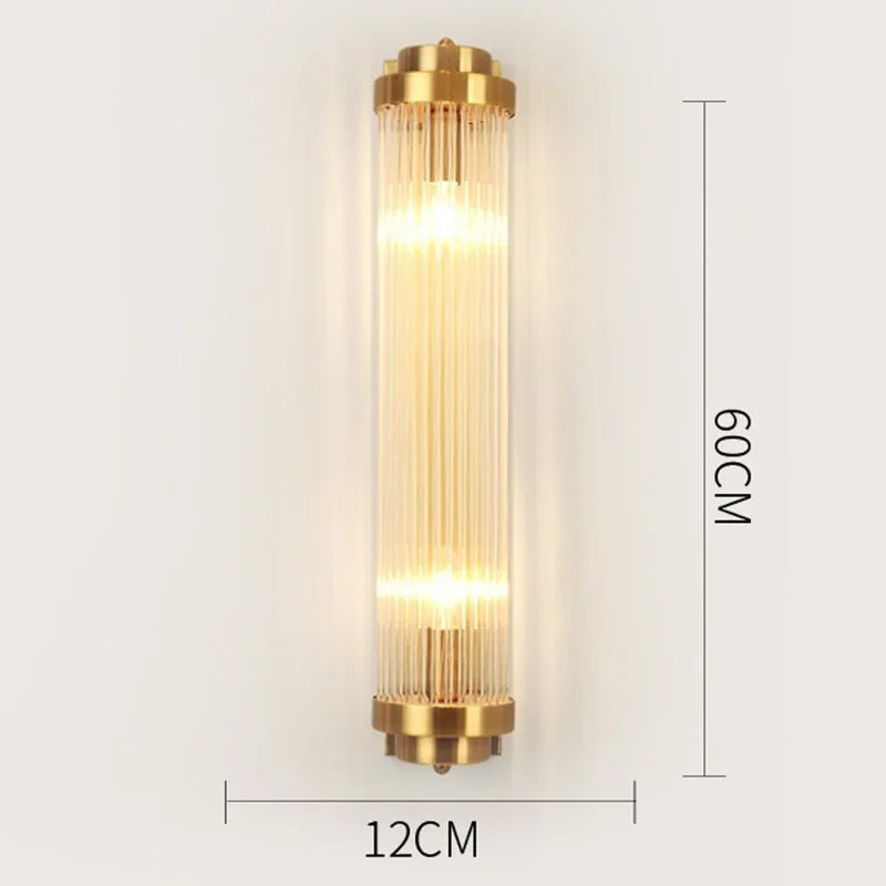 Crystal Wall Lamp for Modern Light Luxury Living Room, Bedroom, and Dining Area