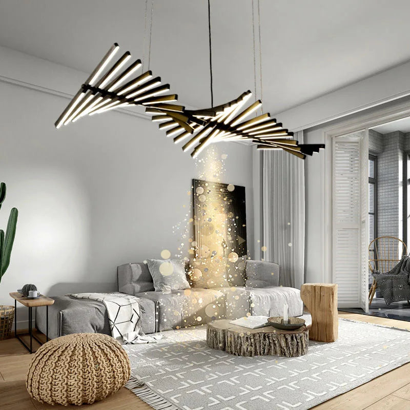 LED Chandelier: Modern Art Pendant Light for Living/Dining Room, Office, Bar
