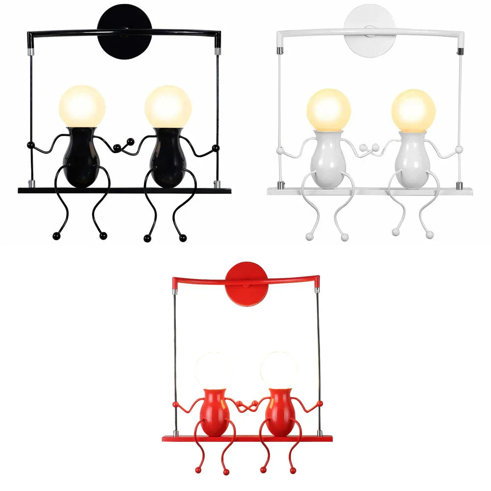 Creative LED Wall Light Indoor Wall Sconce Modern Art Decor Iron E27