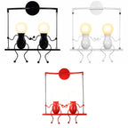 Creative LED Wall Light Indoor Wall Sconce Modern Art Decor Iron E27