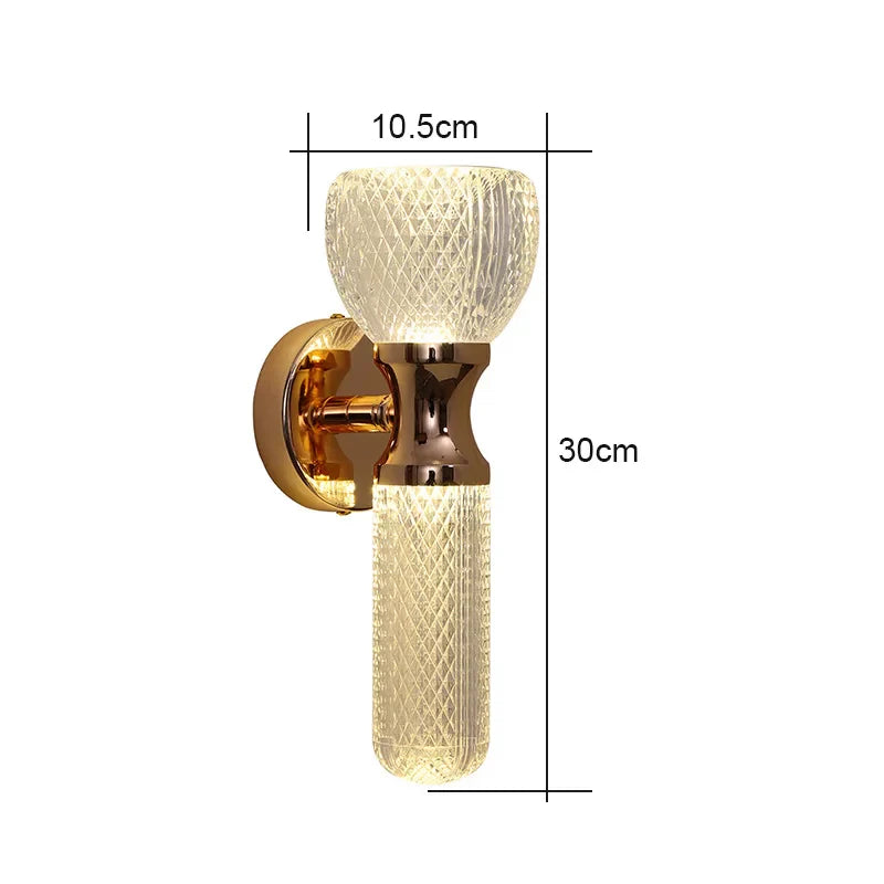 Modern Bedroom Wall Lamp: Sleek LED Indoor Light Fixture for Living Room, Study, Corridor