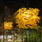 Nordic Spiral Winter Jasmine Chandelier Wrought Iron Pendant Lamp for Home Improvement