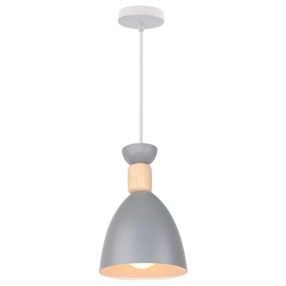 Vintage Modern Wood Pendant Lamp | Nordic Industrial LED Hanging Light
