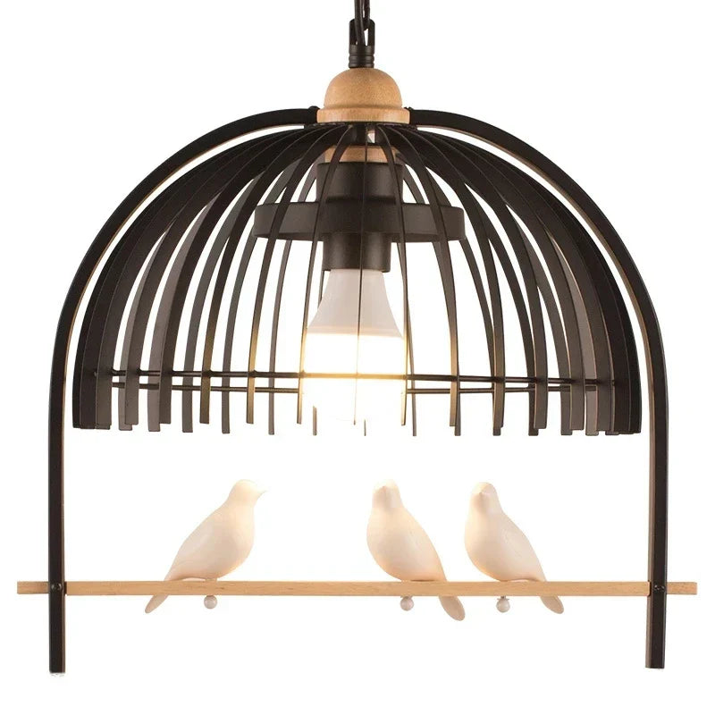 Nordic Bird Cage Chandelier for Indoor Dining Room Kitchen Decor