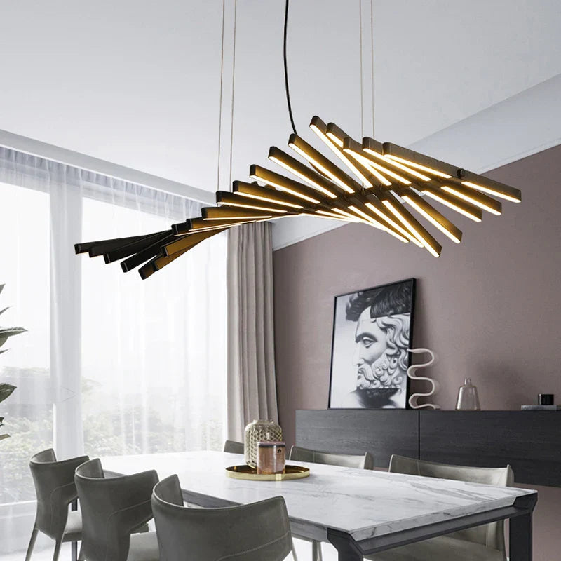 LED Chandelier: Modern Nordic Loft Hanging Light for Living Room, Restaurant, Bar