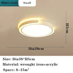 Round Black White Gold LED Ceiling Light for Home Lighting
