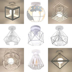 Nordic Industrial LED Ceiling Lights for Home Bedroom Living Room Kitchen