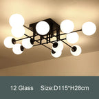 Milk Glass Ceiling Light Modern Ceiling Lamp Living Room Lighting