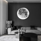 LED Moon Wall Lamp: Modern Nordic Bedroom Decor Lighting
