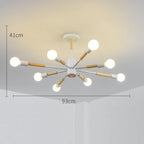 LED Wooden Ceiling Lights w/ E27 Bulb for Modern Livingroom & Bedroom