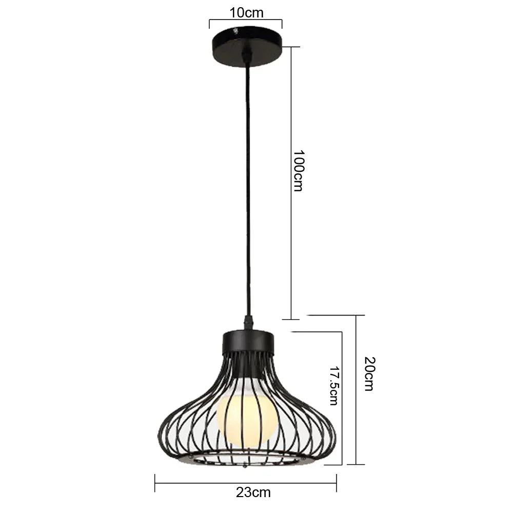 LED Pendant Lights Vintage Hanging Lamp Industrial Ceiling Fixture E27