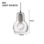 Glass Pendant Light: Modern Nordic E27 LED Hanging Lamp for Indoor Decoration