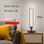 RGB LED Floor Lamp with Remote Control - Modern Minimalist Standing Light