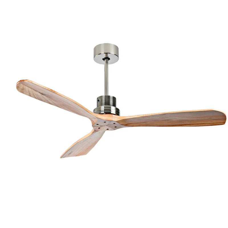 Wood Ceiling Fan with Remote Control | Bedroom 220V