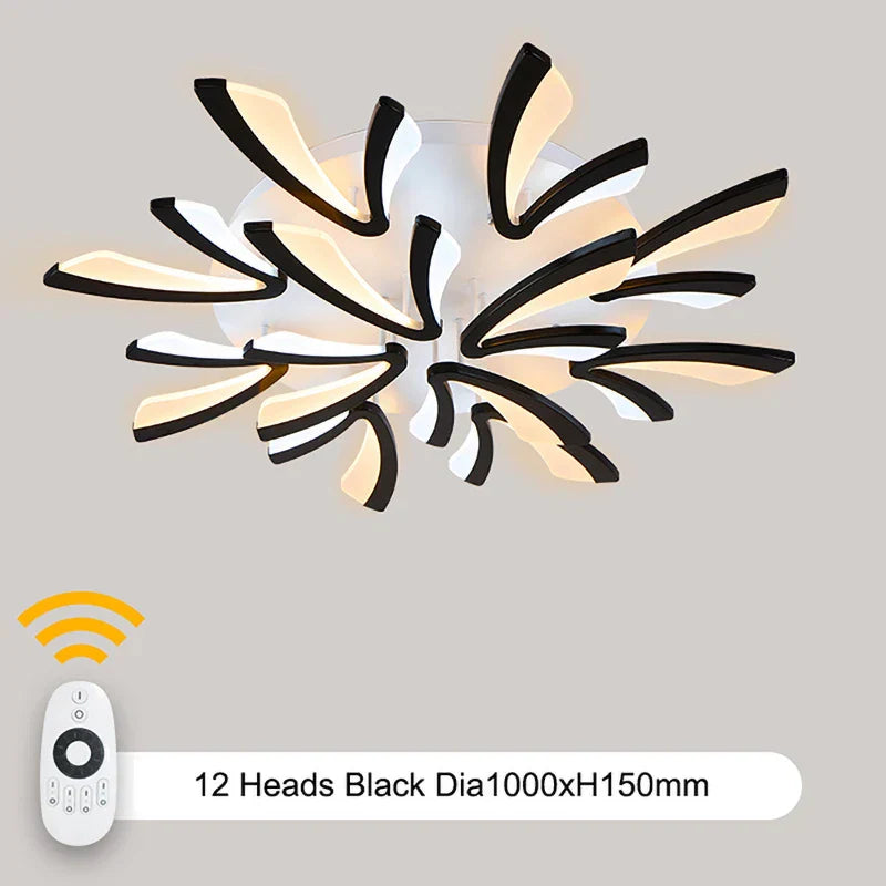 Modern LED Acrylic Ceiling Lights 3/5/9/12/15heads for Living Room Bedroom Home