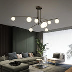 Nordic Bean Chandelier: Modern, Simple, Creative Lighting for Living Room, Dining Room, Bedroom