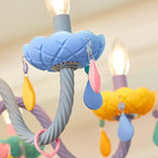 Rainbow Crystal Chandelier for Bedroom & Children's Room