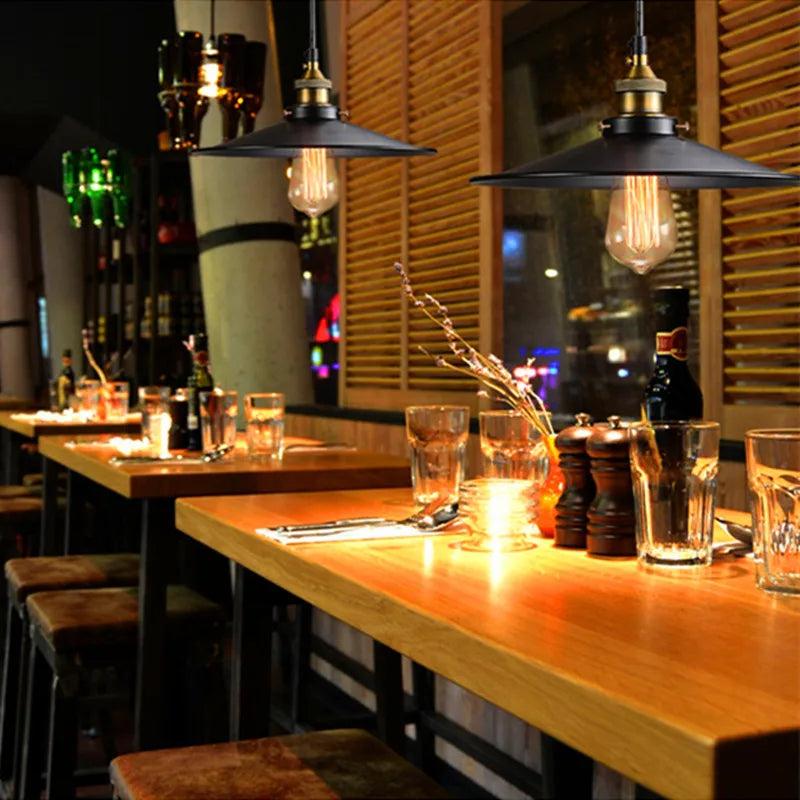 Industrial Pendant Light - Vintage Retro Chandelier LED Ceiling Lamp