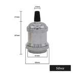 Vintage E27 Socket Pendant Lights with Edison Bulb Lamp Bases