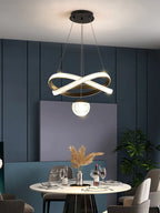 Modern Art Three-Head Chandelier for Dining Room and Bedroom
