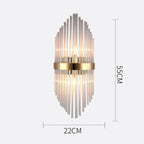 Crystal Wall Lamp for Modern Light Luxury Living Room, Bedroom, and Dining Area