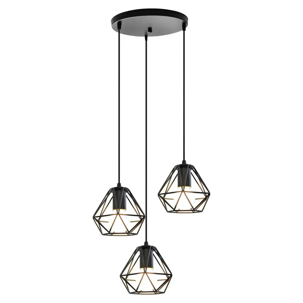 Vintage Cage Pendant Light Chandelier for Home Kitchen Living Room Lighting