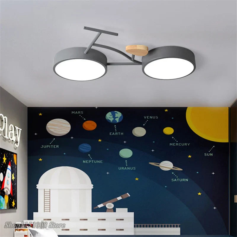 Kids LED Ceiling Lamp 3 Color Temperature, Nordic Design for Children's Room