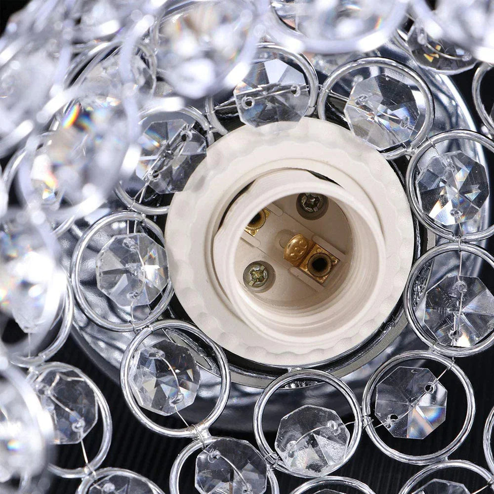 Crystal Ball Ceiling Light: Nordic Vintage LED Fixture for Home Living Room Kitchen Bar Loft